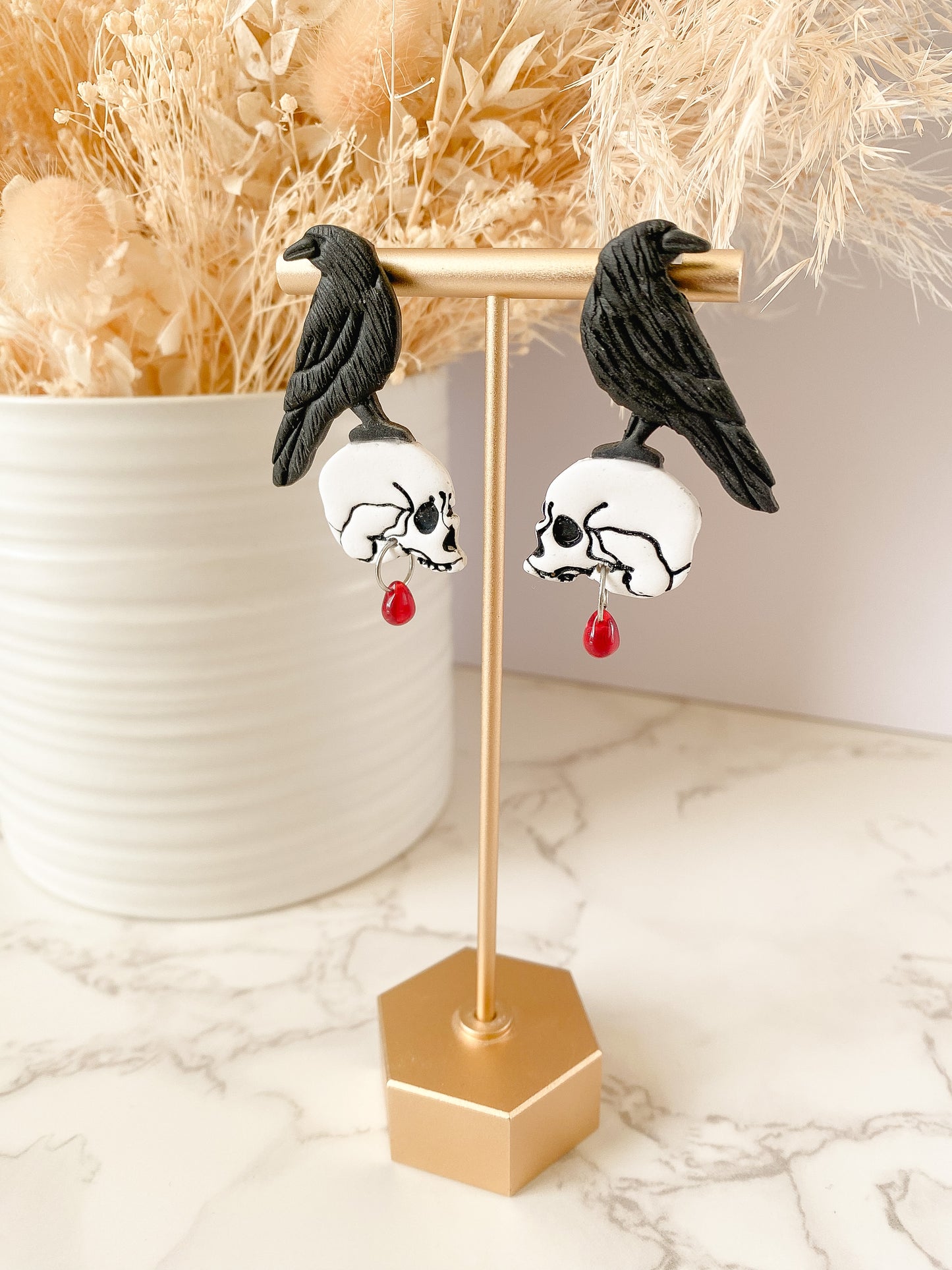 The Lillet // Raven and Skull Studs