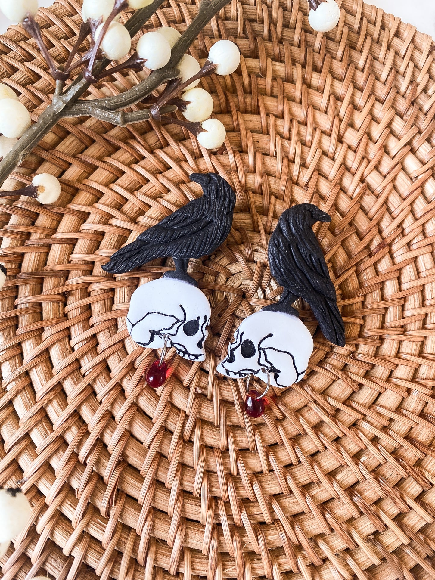 The Lillet // Raven and Skull Studs