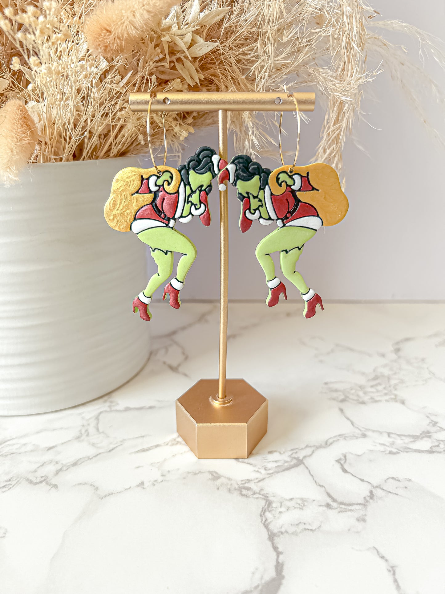 Pin-up Green Lady // Dangles