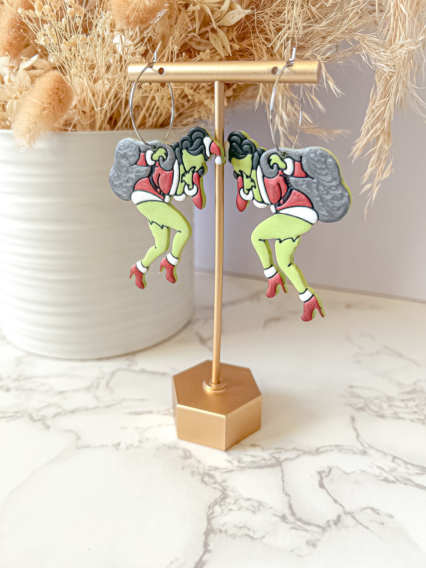 Pin-up Green Lady // Dangles